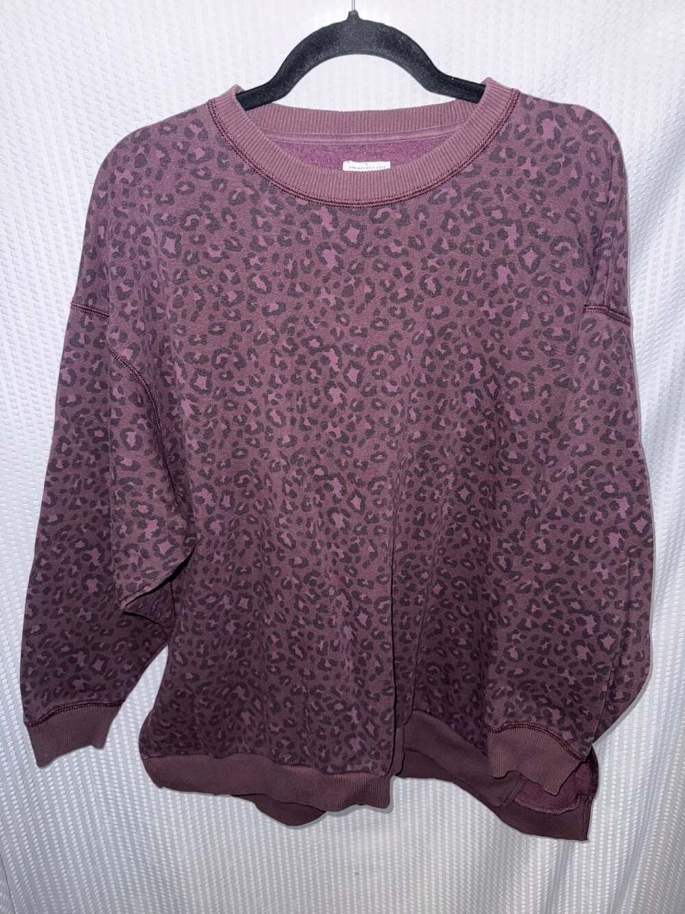 American Eagle Ahh-Mazingly Soft Leopard Print Sweatshirt Size S